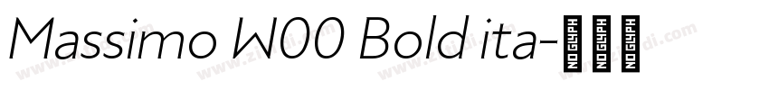 Massimo W00 Bold ita字体转换